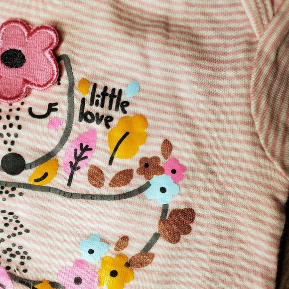 Gerber Baby Girl Pink and White Fox Onesies Bundle Size 6-9m 100% Cotton - Picture 10 of 16